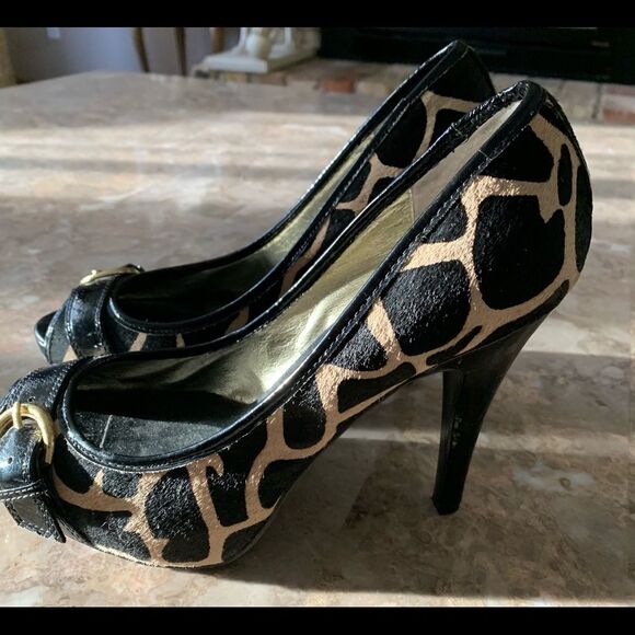 Steve Madden animal print, pony hair pumps, great condition, barely worn, 8M - Picture 4 of 10